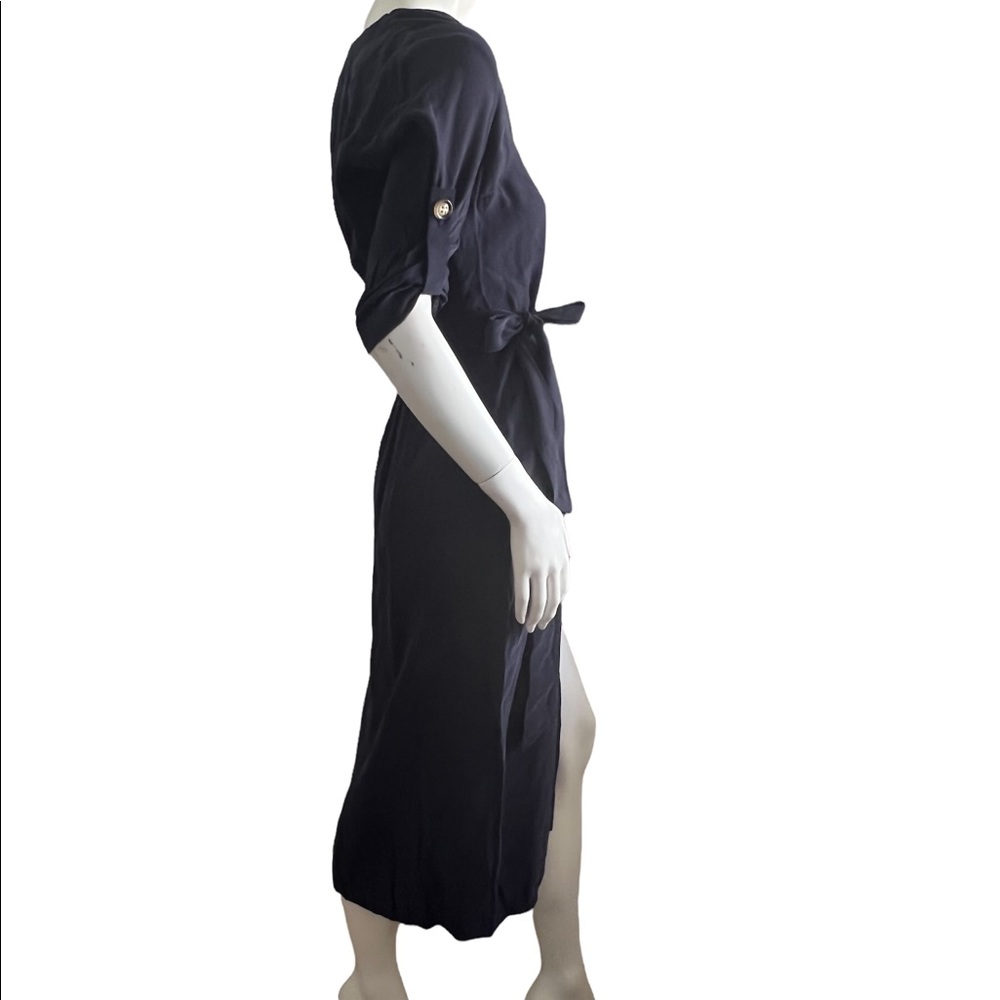 {Zara} NWT TRF Button Front Midi Length Dress XS - Picture 8 of 10
